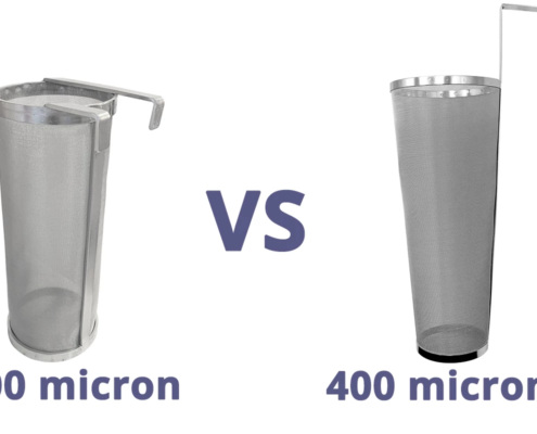 Aranha de lúpulo de 300 vs 400 mícrons