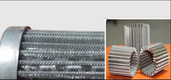 Custom wire mesh pleated polymer filter elements
